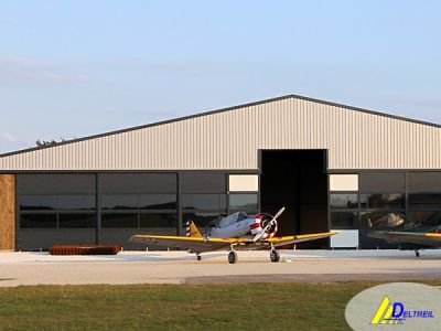 Hangar pour forteresse volante B17 - Portail 45m de portée - La Ferté Allais (91) Septembre 2011